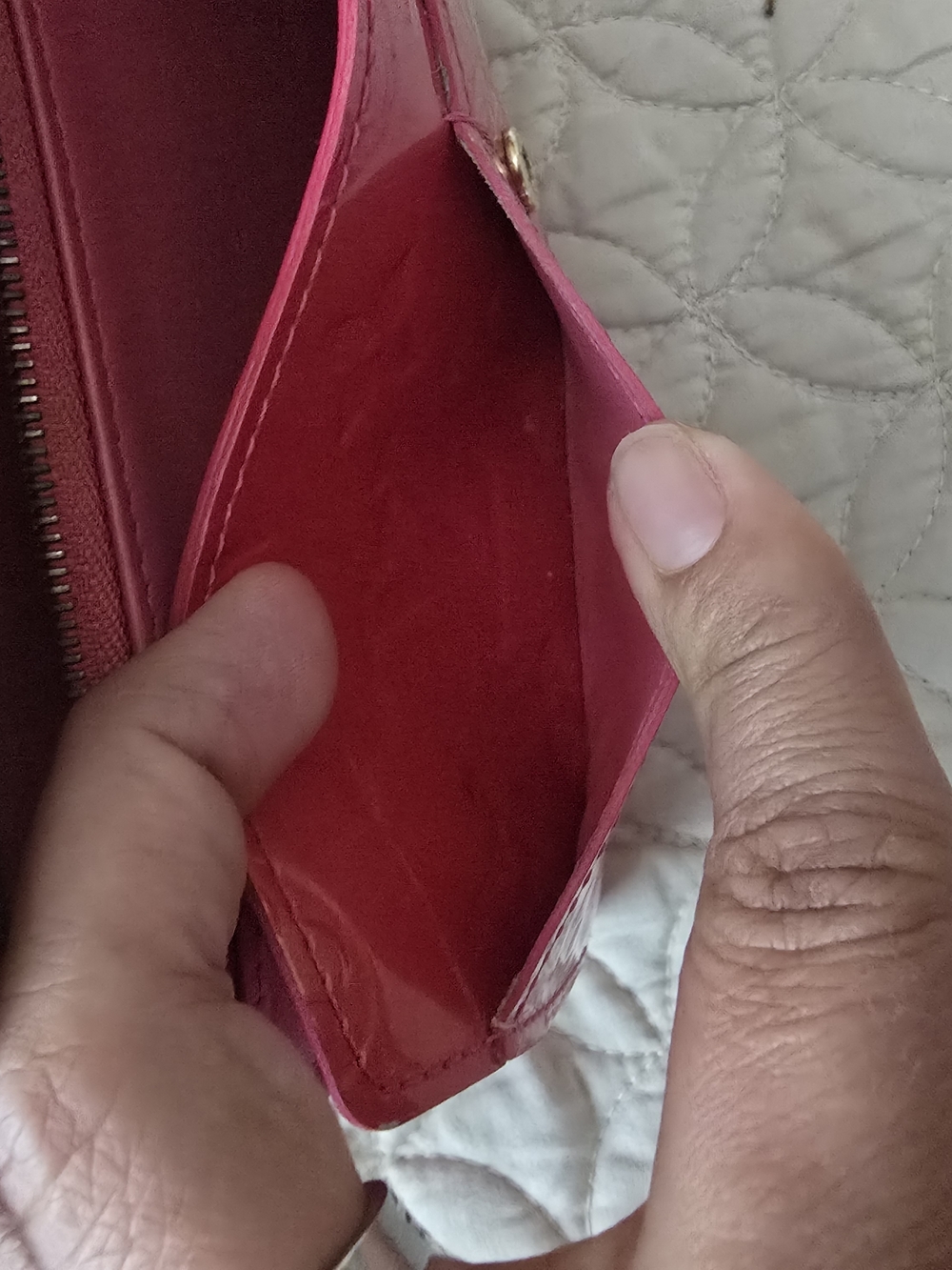 Louis Vuitton Pink Patent Monogram Continental Wallet - Picture 7 of 14